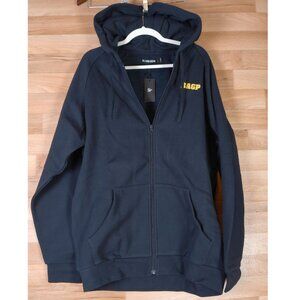Be A Good Person Size XL zip up hoodie-Navy